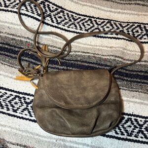 Chic Taupe Crossbody Bag